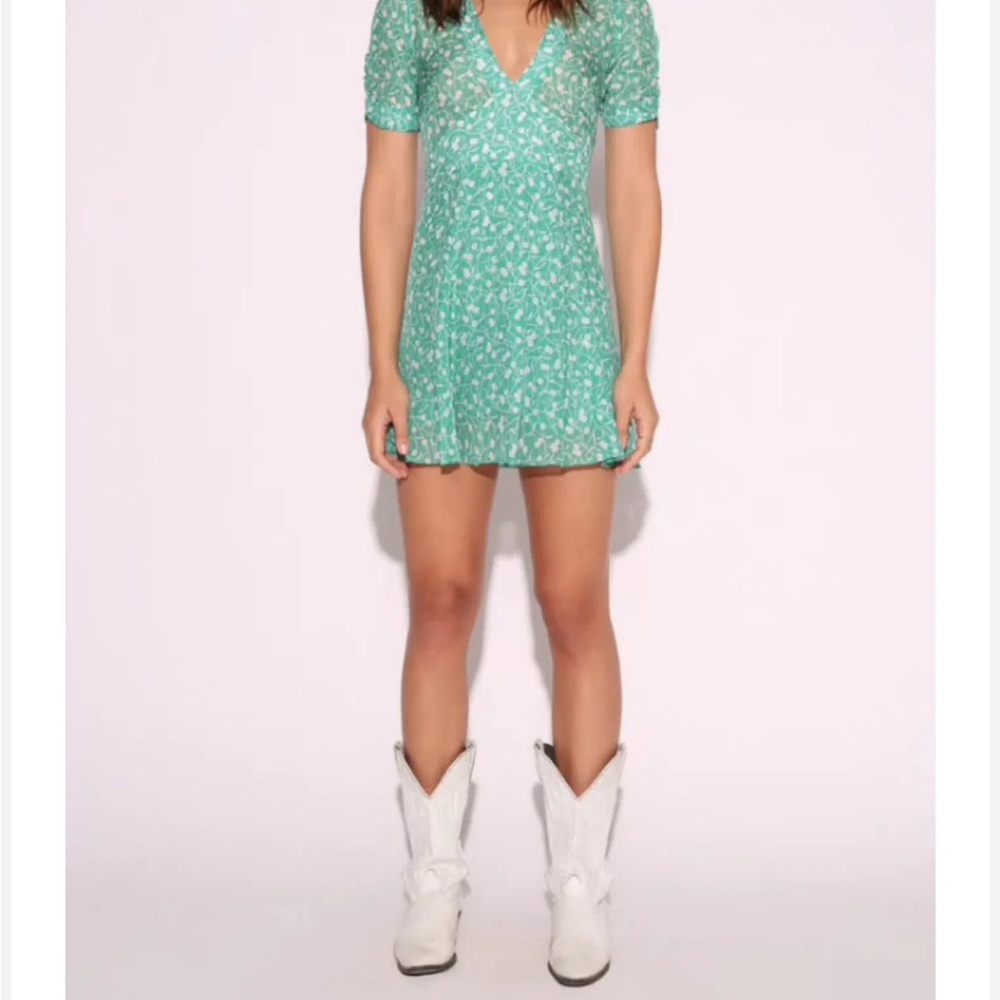 REALISATION PAR OZZIE DRESS POISON IVY GREEN SIZE M